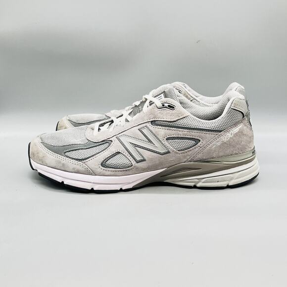 New Balance Shoes Men 13 Gray Suede 990v4 Road Running Athletic Sneaker Made USA main image 10